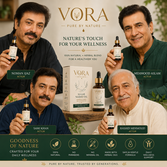 VORA Sugar Balance Nabhi Oil | Premium Herbal Wellness Blend | 30ml